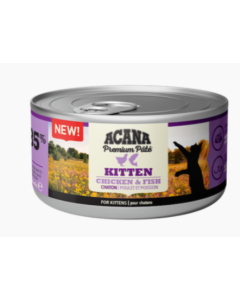 Acana Premium Patè Gatto Kitten con Pollo e Pesce Lattina 85 gr