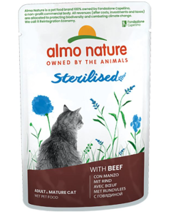 Almo Nature Gatto Adult Sterilizzato Manzo Busta 70 gr