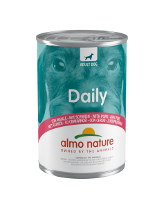 Almo Nature Daily Cane Adult Patè con Bocconcini Maiale Lattina 400 gr