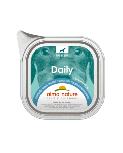 Almo Nature Daily Cane Adult Patè con Merluzzo e Fagiolini Vaschetta 100 gr