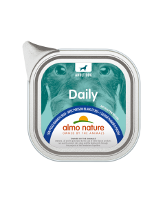 Almo Nature Daily Cane Adult Patè con Pesce Bianco e Riso Vaschetta 100 gr