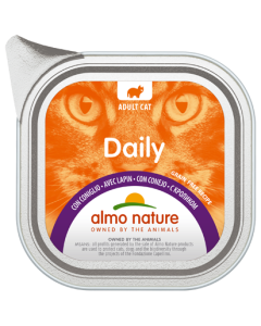 Almo Nature Daily Gatto Adulto Paté con Coniglio Vaschetta 100 gr