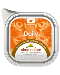 Almo Nature Daily Gatto Adulto Paté con Vitello Vaschetta 100 gr