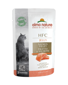 Almo Nature HFC Jelly Gatto Adulto Filetto di Salmone Busta 55 gr