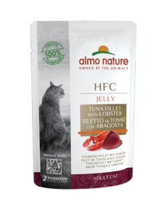 Almo Nature HFC Jelly Gatto Adulto Filetto di Tonno con Aragosta Busta 55 gr