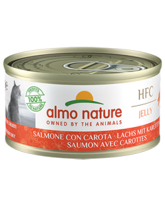 Almo Nature HFC Jelly Gatto Adulto Salmone con Carota Lattina 70 gr