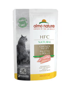 Almo Nature HFC Natural Gatto Adulto Filetto di Pollo Busta 55 gr