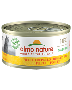 Almo Nature HFC Natural Gatto Adulto Filetto di Pollo Lattina 70 gr