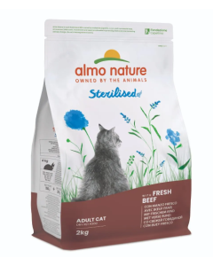 Almo Nature Gatto Adult Sterilised con Manzo Fresco Crocchette 2 kg