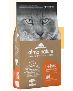 Almo Nature Holistic Maintenance Gatto Adult con Tonno e Salmone Crocchette 12 kg