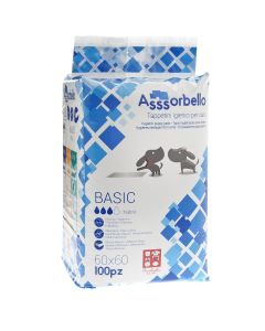 Asssorbello Tappetini Igienici Basic 60x60cm - Confezione da 100 pezzi