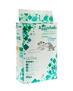 Asssorbello Tappetini Igienici Ultra 60x90cm - Confezione da 20 pezzi