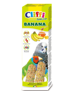 Cliffi Selection Sticks Banana per Pappagallini ed Esotici 60 gr