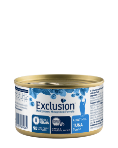 Exclusion Mediterraneo Monoproteico Gatto Adulto Tonno Lattina 85 gr