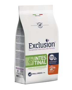 Exclusion Monoprotein Diet Cane Small Adult Intestinal Maiale e Riso Crocchette 2 kg