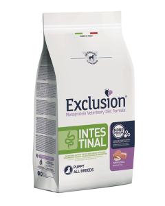 Exclusion Monoprotein Diet Puppy All Breeds Intestinal Maiale e Riso Crocchette 