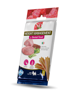 Farmina N&D Quinoa Snack Dentale Cane Mini Weight Management Agnello 7 pezzi 60 gr