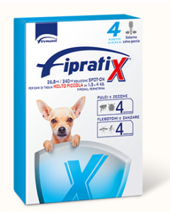 Fipratix Spot On per Cani 1,5-4 kg 4 Pipette