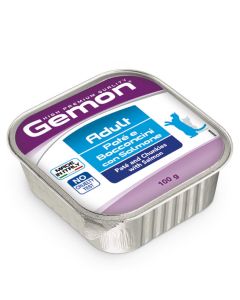 Gemon Gatto Adult Paté e Bocconcini con Salmone 100 gr