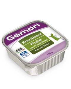 Gemon Gatto Sterilizzato Paté con Tacchino 100 gr