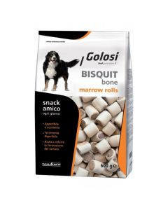 Golosi Cane Bisquit Bone Snack Marrow Rolls 600 gr