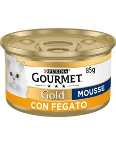 Purina Gourmet Gold Mousse Gatto Adulto Fegato Lattina 85 gr