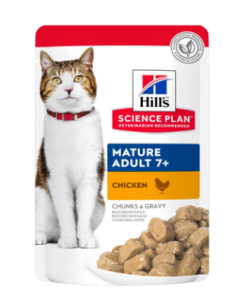 Hill's Science Plan Gatto Mature 7+ Bocconcini Pollo in Salsa Gravy Busta 85 gr