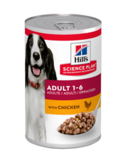 Hill's Science Plan Cane Adult Pollo Lattina 370 gr