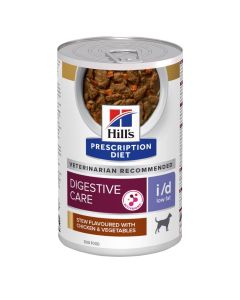 Hill's Prescription Diet Cane i/d Digestive Care Low Fat Spezzatino di Pollo con Verdure 354 gr