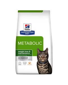 Hill's Prescription Diet Gatto Metabolic Weight Loss&Maintenance Crocchette con Pollo 1,5 kg