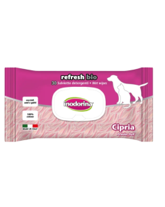 Inodorina Salviette Refresh Bio Cipria - 30 salviette