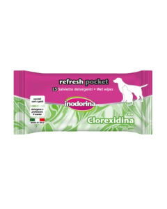 Inodorina Salviette Refresh Pocket Clorexidina - 15 salviette