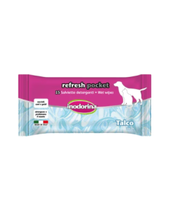 Inodorina Salviette Refresh Pocket Talco 15 pz