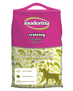 Inodorina Training Tappetini Igienici Fiori 60x90cm - Confezione da 10 pezzi