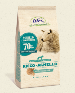 Life Dog Adult Ricco in Agnello Crocchette 12 kg