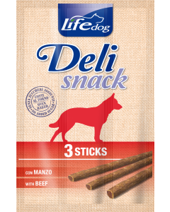 Life Dog Deli Snack Cane Stick di Manzo 33 gr