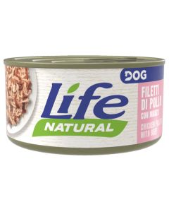 Life Dog Natural Cane Adult Filetti di Pollo con Manzo Lattina 90 gr