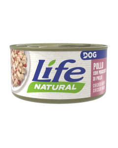 Life Dog Natural Cane Adult Pollo con Prosciutto di Pollo Lattina 90 gr