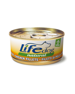 Life Dog Natural Cane Filetti di Pollo con Verdure Lattina 170 gr