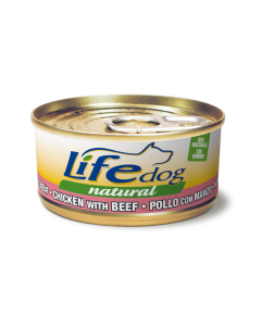 Life Dog Natural Cane Pollo con Manzo e Verdure Lattina 170 gr