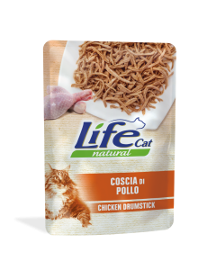 Life Cat Natural Gatto Adulto Coscia di Pollo Busta 70 gr