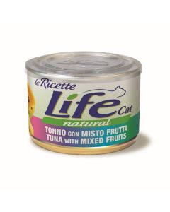 Life Cat Natural Le Ricette Gatto Adulto Tonno con Misto Frutta Lattina 150 gr