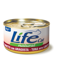 Life Cat Natural Gatto Adulto Tonnetto con Aragosta Lattina 85 gr