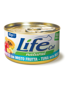 Life Cat Natural Gatto Adulto Tonnetto con Misto Frutta Lattina 85 gr