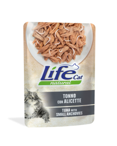 Life Cat Natural Gatto Adulto Tonno con Alicette Busta 70 gr