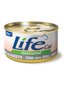 Life Cat Natural Gatto Adulto Tonno con Alicette Lattina 85 gr