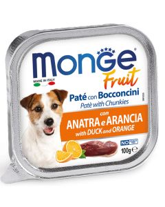 Monge Fruit Cane Paté con Bocconcini Anatra e Arancia 100 gr