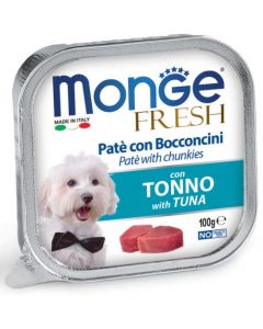 Monge Fresh Cane Paté con Bocconcini Tonno 100 gr