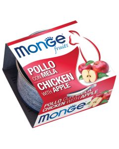 Monge Fruits Gatto Adult Pezzetti di Pollo con Mela Lattina 80 gr