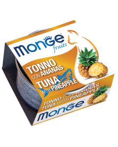 Monge Fruits Gatto Adult Pezzetti di Tonno con Ananas Lattina 80 gr 